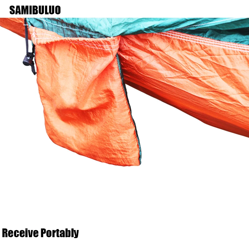 SAMIBULUO парашют гамак для двух человек Открытый Портативный Сад двора патио