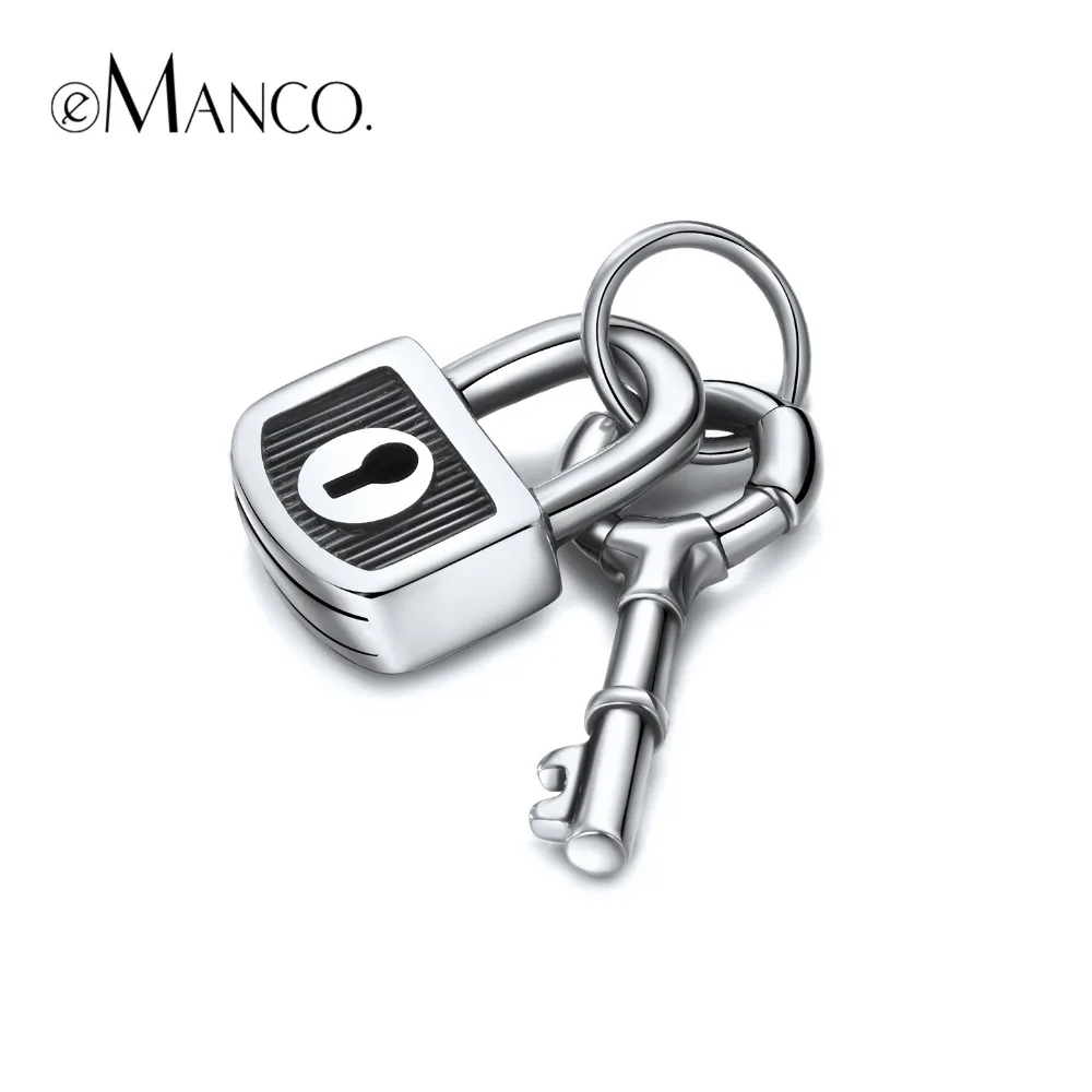 E Manco 925 пробы серебряный замок кулон ожерелье оптовая продажа Романтическая