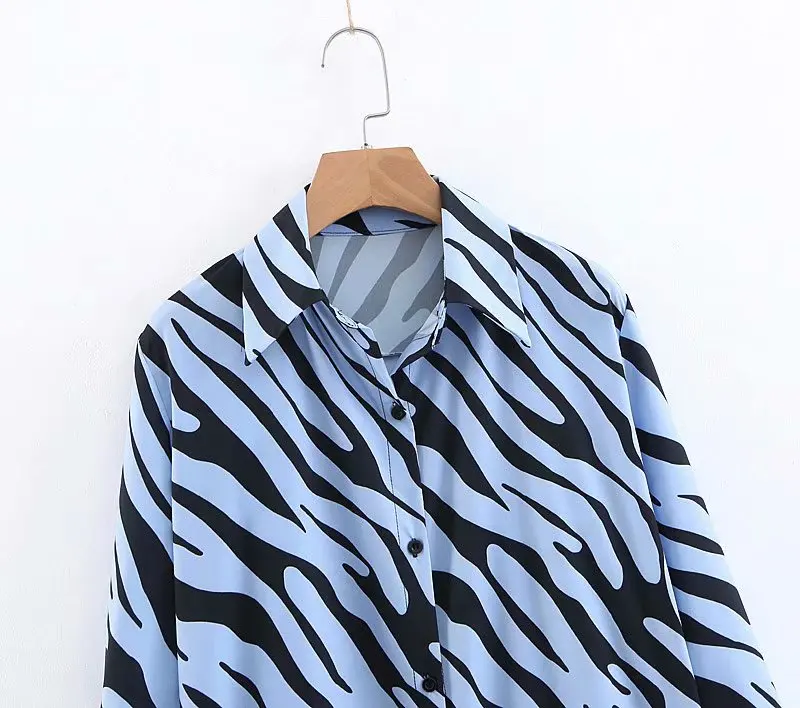 2019 Женские винтажные животный узор с принтом повседнедневые свободные длинное