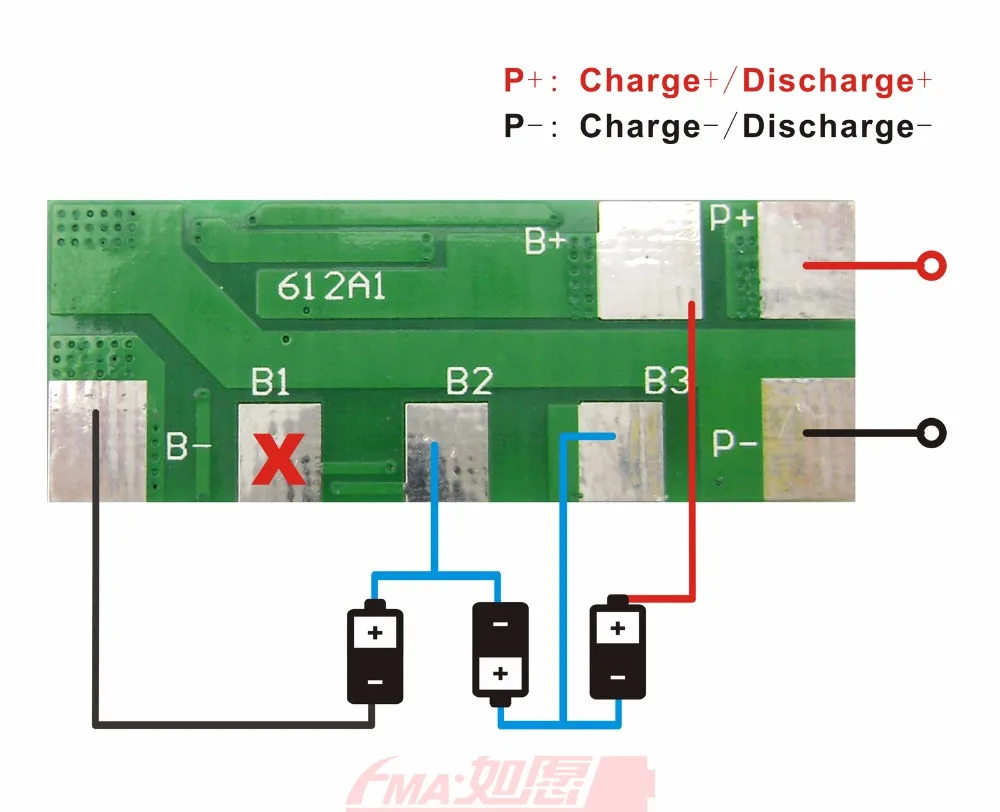 Защитный модуль PCM для 3S 10 8 v 11 1 Li ion Po аккумуляторной зарядки/разрядки/короткого
