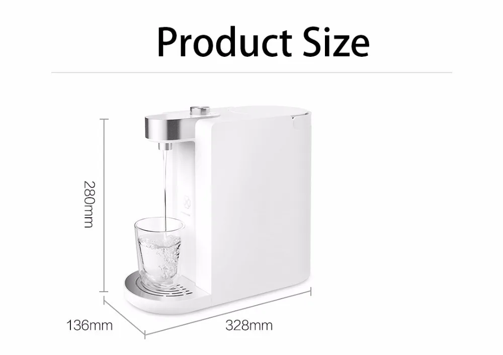 Xiaomi scisare умный нагрев воды 1.8л Емкость 6 режимов температура 3 секунды вода для чашек типа бытовой техники