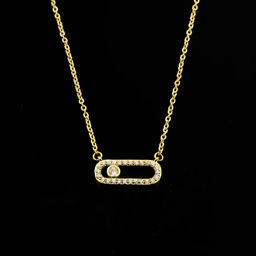 

10PCS Handmade Bridal Dainty Round Zircon Necklace Women Shiny Charm Trendy Princess Stainless Steel Luxury Minimalist Jewelry