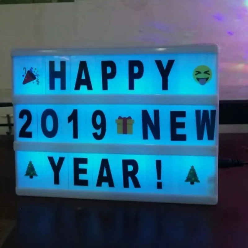 Новый A4 A5 RGB светодиодный Цвет изменение DIY письмо Комбинации USB или AA светильник