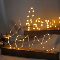 nordic creative home accessories led lamp bedroom desk ornaments love letters night light vogue adornment warm lights birthday