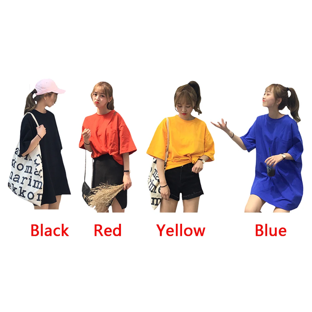 Свободные короткий рукав повседневное ежедневно носить круглый средства ухода