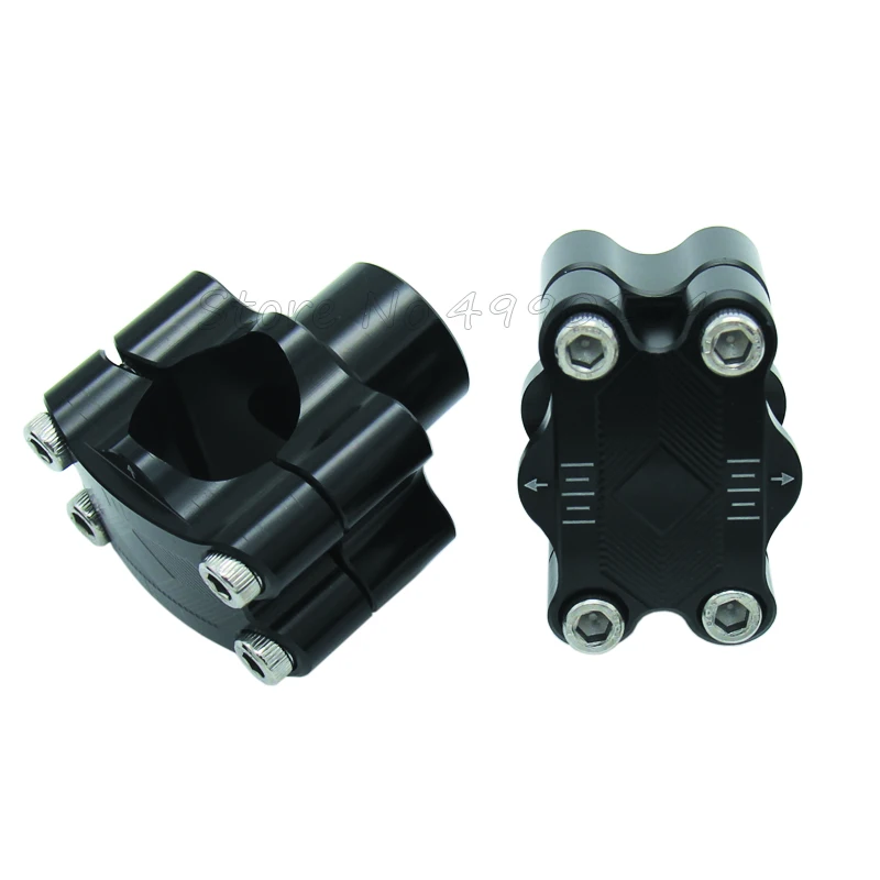 CNC сплав 7/8 &quotдо 11/8&quot 28 мм жир бар руль стояк зажимы конус ATV Мотоцикл Байк 12