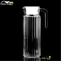 water jug 1100ml borosilicate glass water bottles with food grade pvc lid drinkware shot glass cocktail beer skull glass whiskey