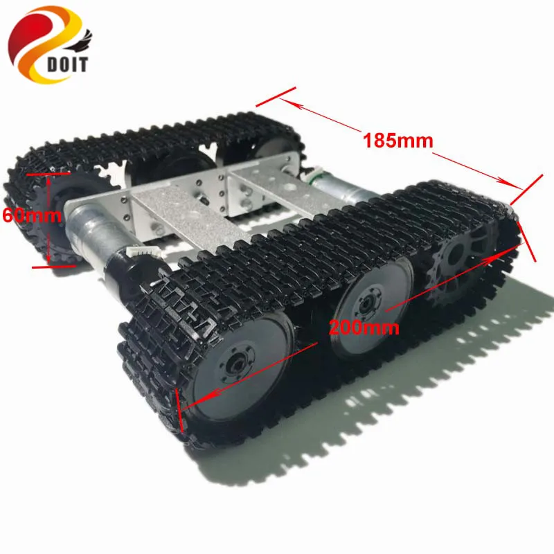 Пластиковая платформа шасси для танков на радиоуправлении mini TP100 с двигателем 9 В
