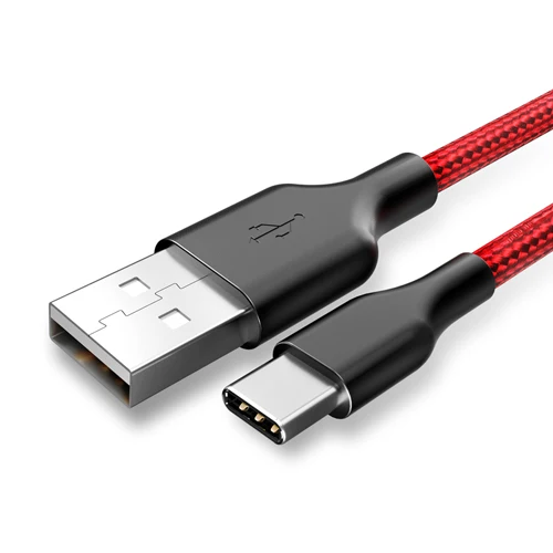 Кабель usb type-C для samsung Galaxy S8 S9 0,25 м 1 м 2 м type-C шнур для huawei P20 pro P10 usb кабель для зарядки и передачи данных USB C - Цвет: Красный