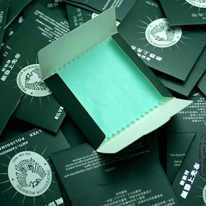 100 шт./упак. оптовая продажа зеленая ткань серебряная фототкань уход за