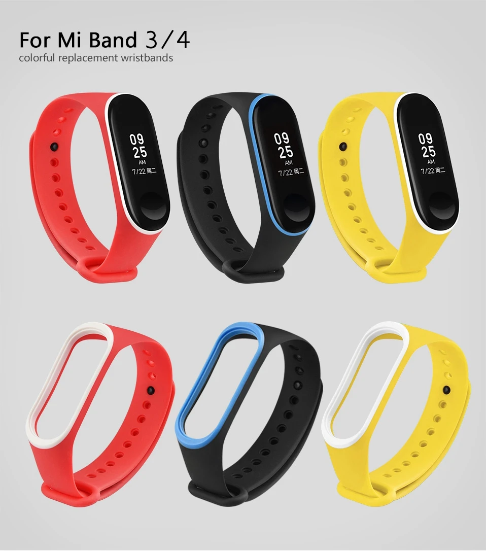 Xio mi Band 4 mi Band 4 Band 4 силиконовый ремешок+ мягкая пленка защитная пленка для экрана цветные Ремни Аксессуары для Xiaomi mi Band 4