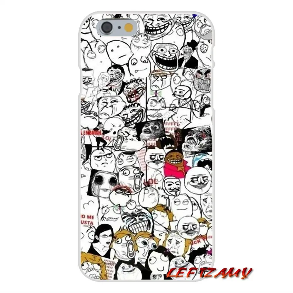 Аксессуары чехлы для телефонов Samsung Galaxy A5 A6S A7 A8 A9S Star J4 J6 J7 J8 Prime Plus 2018 Rage Comics Face Meme |