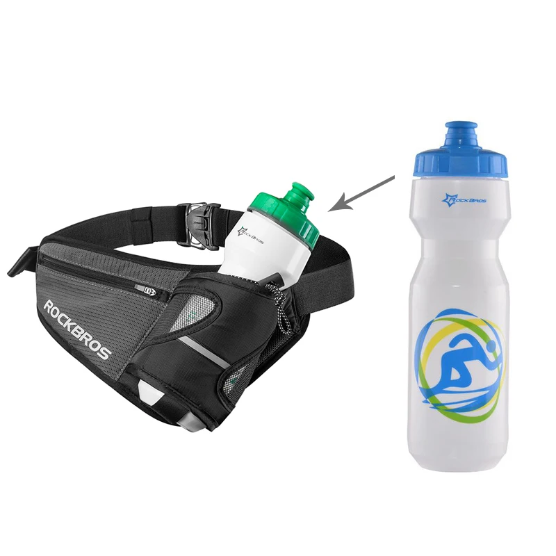 Bag and Bottle 04 ROCKBROS пояс для бутылки с водой Сумка светоотражающие скалолазание спортивные сумки Softback походы, кемпинг, катание на веосипеде путешествия Фитнес Бег поясная сумка - Цвет: Bag and Bottle 04