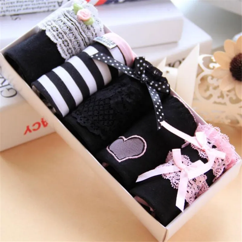 Новое поступление 4 шт./лот женские трусики с принтом медведя нижнее белье