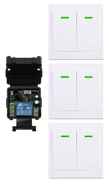 Xuanlongyuan DC12V 24V 1CH настенный передатчик с дистанционным управлением беспроводной