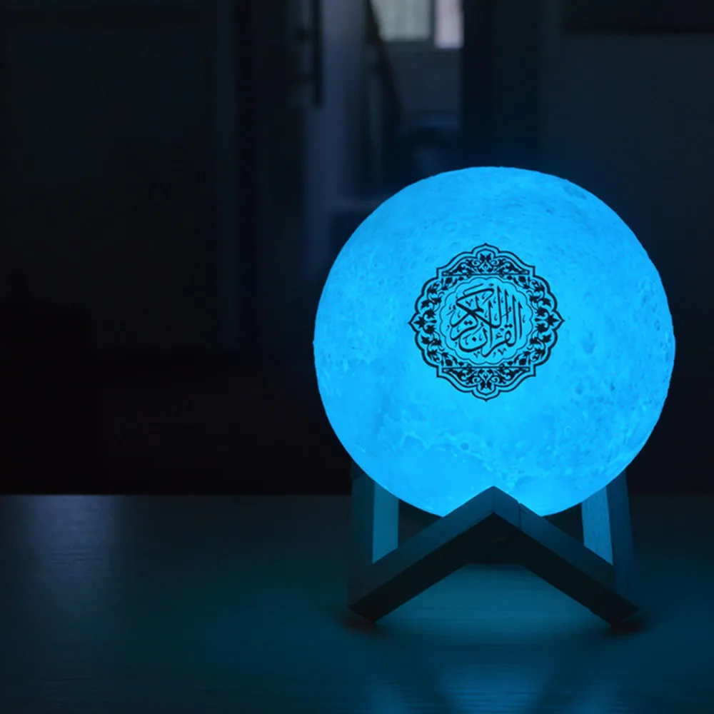 Колонка Quran, лампы Quan с Bluetooth, цветной пульт дистанционного управления, маленькая лунсветильник лампа, ночник, лунсветильник лампа, колонка К... (art.: 7ad2efec6) - 7ad2efec6