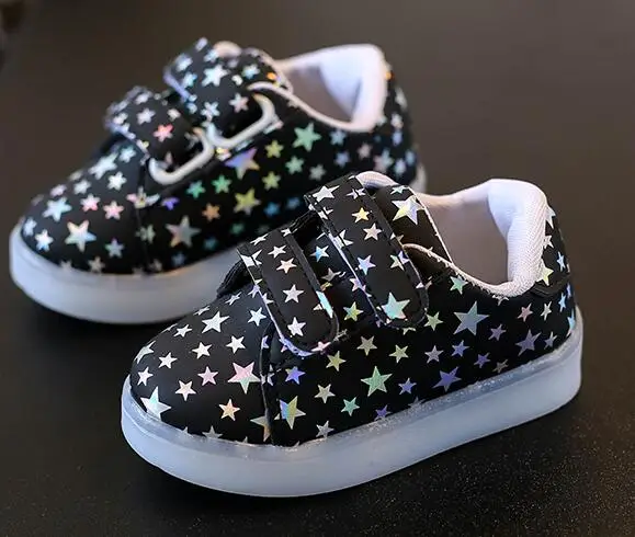 Детская обувь Осенняя мода с подсветкой buty Led для детей детские маленьких