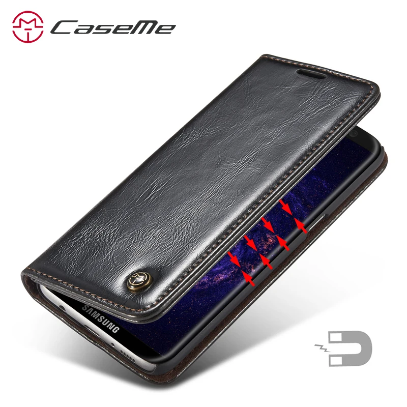 Для Samsung S8 Кожаный чехол плюс роскошный Магнитный флип для Galaxy Plus S9 S7 edge|case for samsung