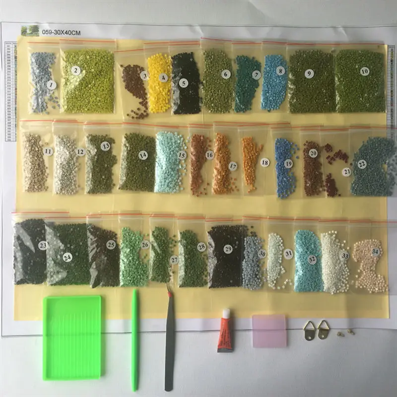 Diy Набор алмазной живописи полное алмазное сверло для квадратных отверстий