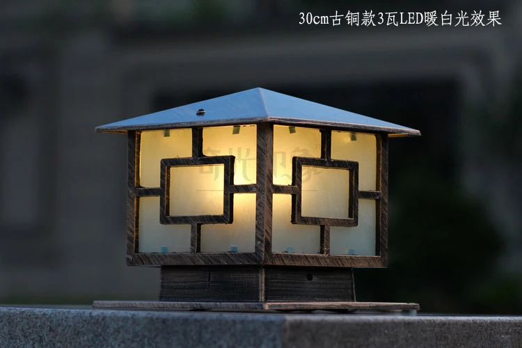 Водонепроницаемый алюминиевый литой столб лампа Европейский Дверной светильник