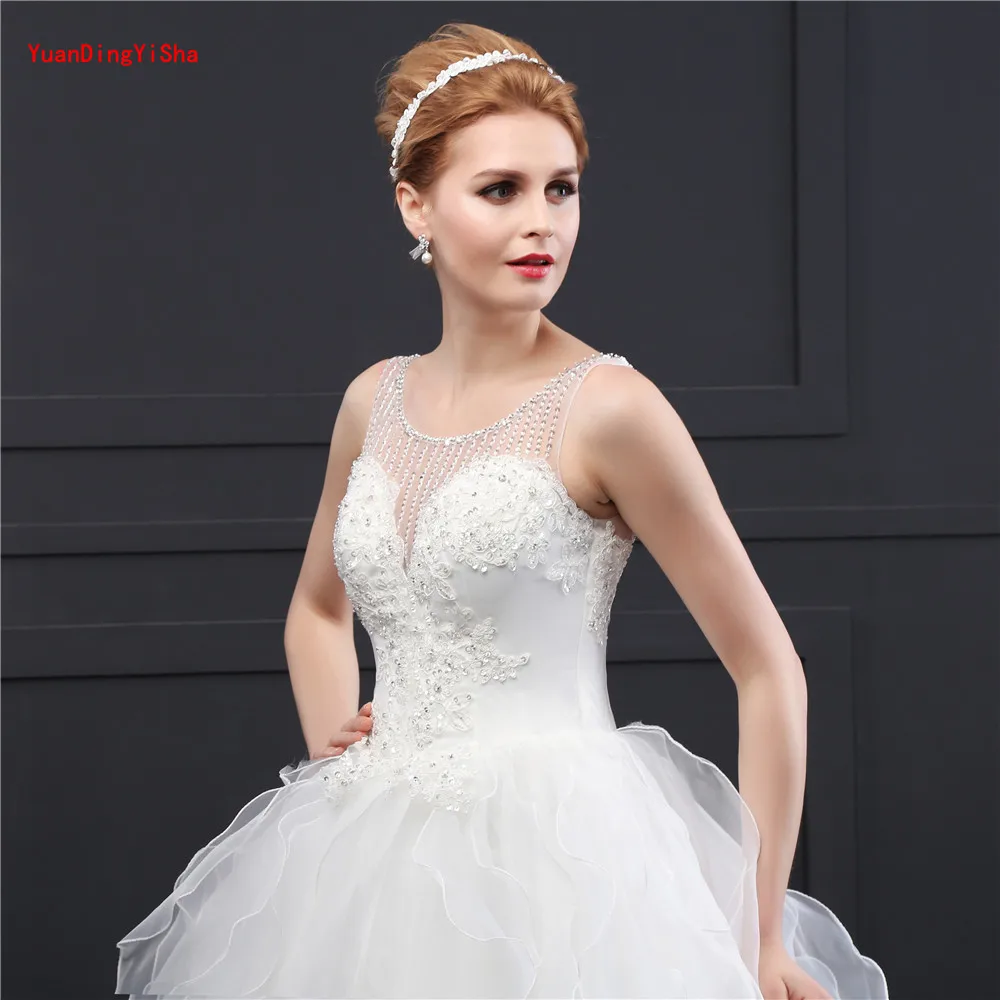 Новинка элегантные свадебные платья принцессы 2017 бальное платье с v-образным