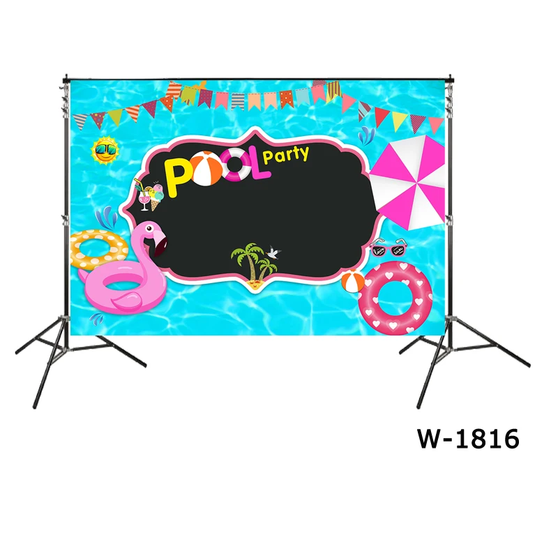 

Персонализированный Фотофон для вечеривечерние с бассейном бирюзовый фон для летней вечеринки с бассейном плакат баннер для плавания день...