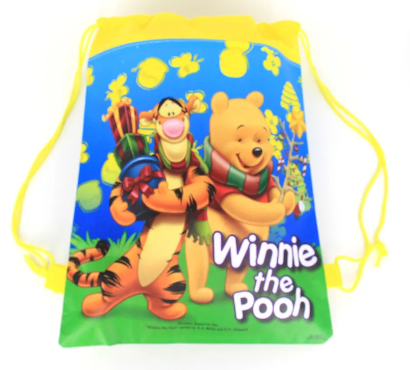 Non-woven bags 1pc Винни Пух День Рождения украшения набор посуды Медведь Мальчики вечерние принадлежности - Цвет: Non-woven bags 1pc