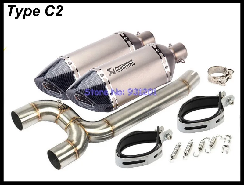 Выхлопная система для мотоцикла выхлопная Yamaha FZ6N FZ6S FZ6 Akrapovic труба средней связи с