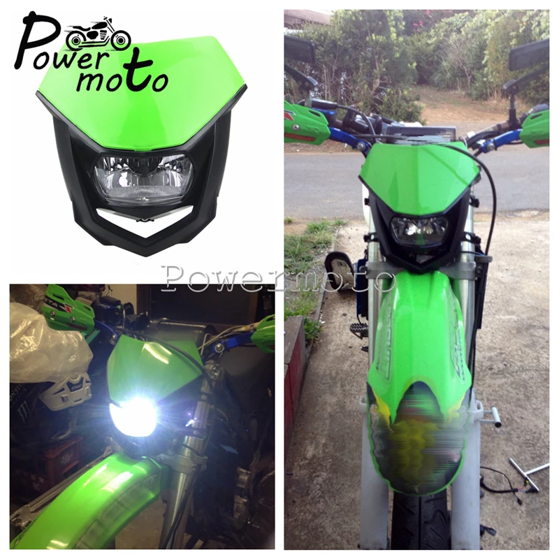 H4 12 в 35 Вт Enduro MX гоночные фары для кроссового мотоцикла внедорожная фара Kawasaki KX450F
