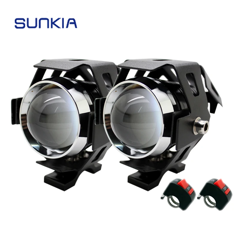 2 шт./лот SUNKIA светодиодная фара мотоциклетная Водонепроницаемая 3000LM чип CREE U5