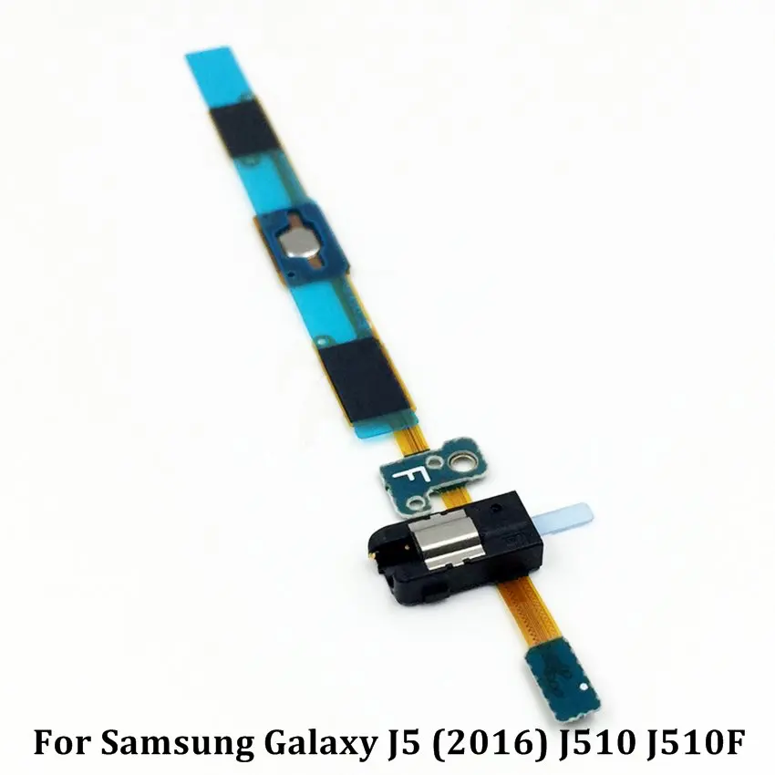 Для samsung Galaxy J5() J510 J510F Кнопка Домой Разъем для наушников гибкий кабель, сменные детали