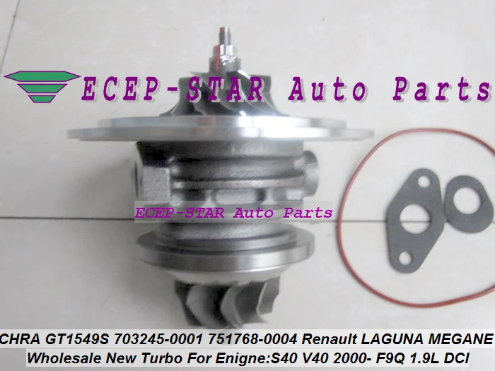 Картридж Turbo CHRA GT1549S 751768 5004S для Renault Laguna Megane Scenic Trafic Volvo S40 V40 F9Q F9Q740 1.9L 105HP|cartridge