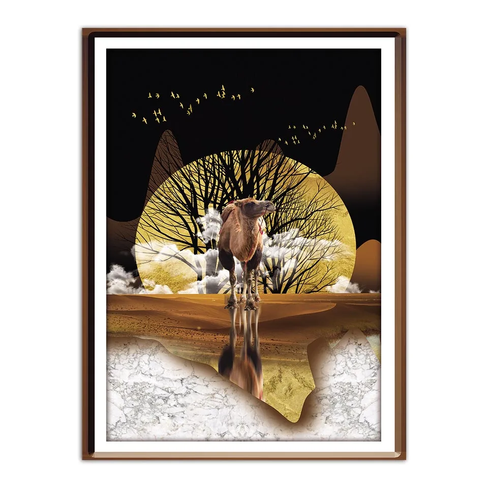 Верблюд пустыня мотивационный постер искусство на стену в нордическом стиле