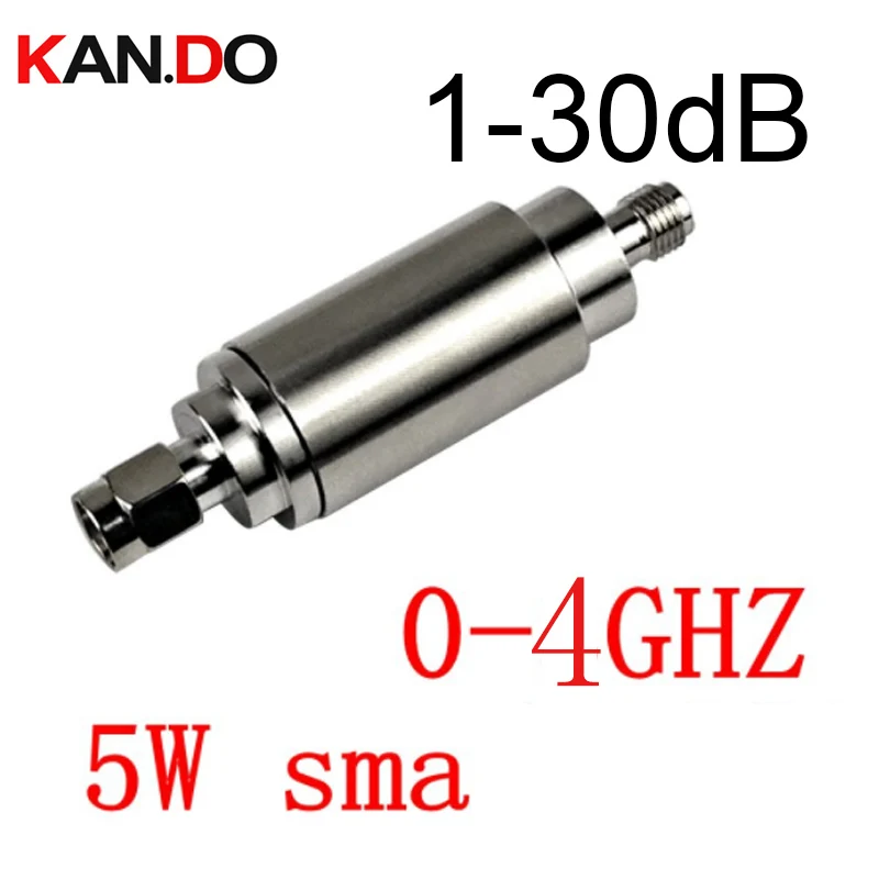 5 Вт DC 4Ghz аттенюатор sma male к s женского пола на возраст 0 4 ГГц 1 30DB вариант затухание