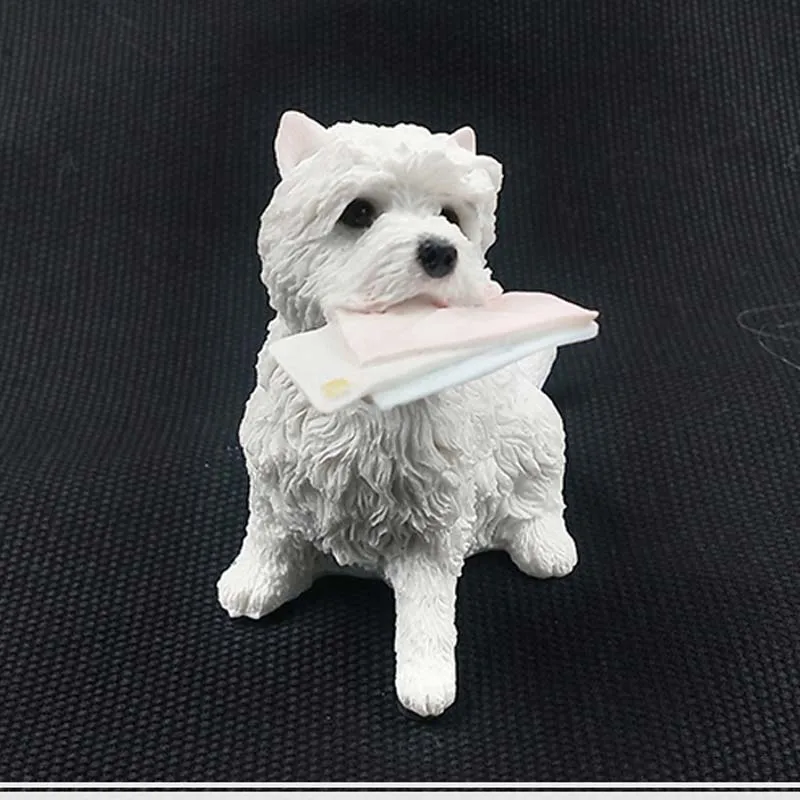 Мини конверт Mnotht 1/6 West Highland Terrier подушка модель собаки аксессуары из смолы игрушка