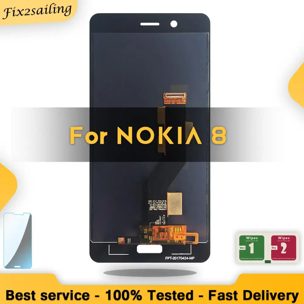 ЖК дисплей для Nokia 8 N8 TA 1012 1004 1052 Полный с сенсорным экраном и дигитайзером в сборе