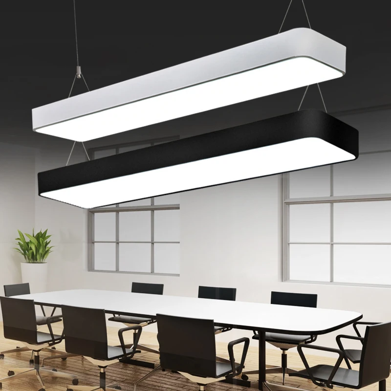 Fillet Led свет подвесные лампы для офиса длинная полоса подвесной светильник одежда