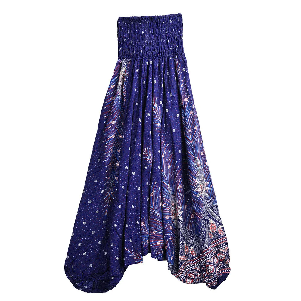 JAYCOSIN, новинка, женские повседневные летние свободные брюки, мешковатые, Boho Aladdin, шаровары, Прямая поставка, 9 августа