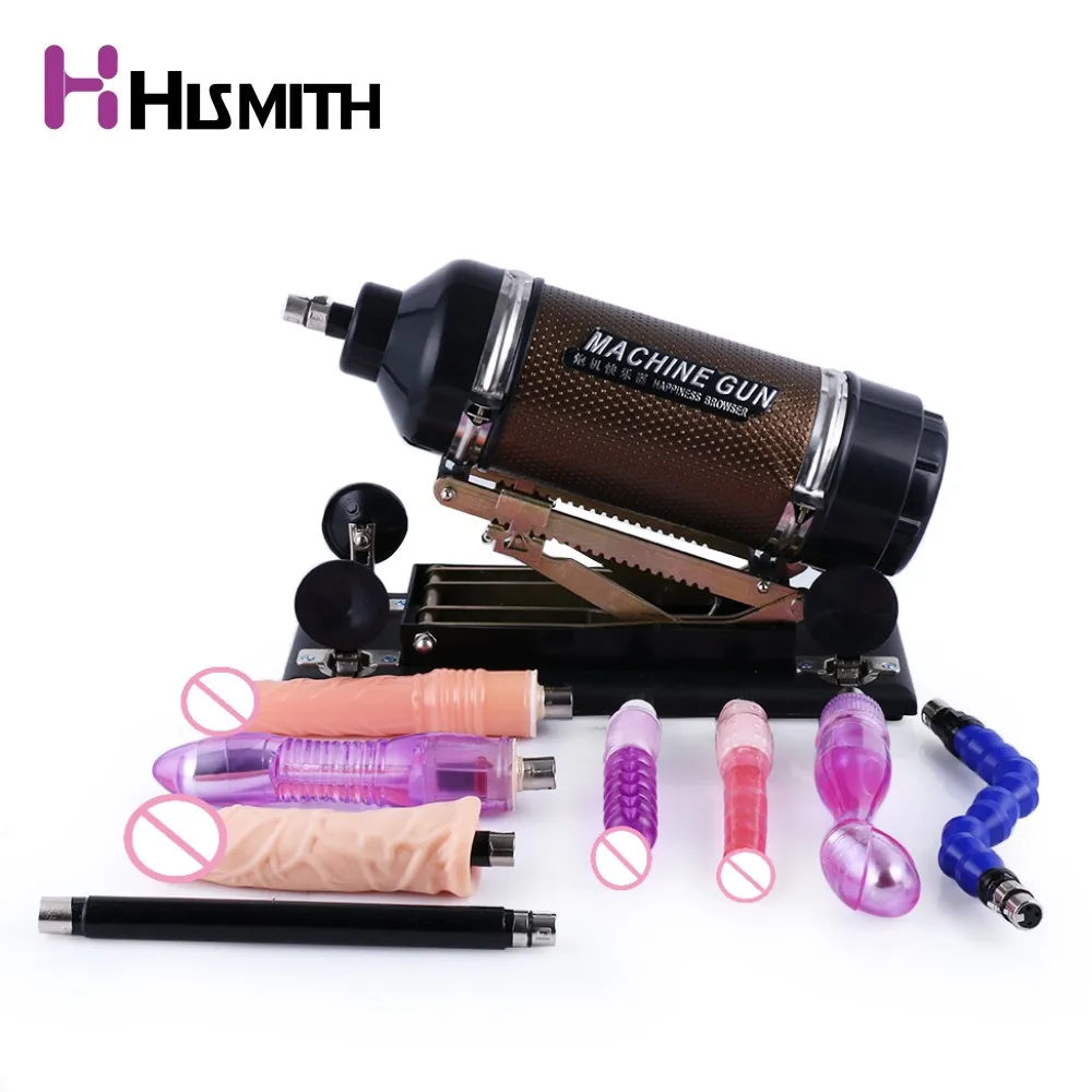 Hismith автоматическая выдвижная секс машина с 9 насадками фаллоимитатор для