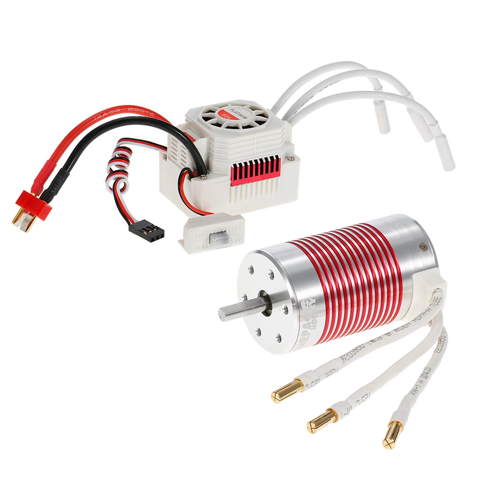 3660 3800KV 3300KV RC бесщеточный мотор и водонепроницаемый Электрический 60A ESC набор