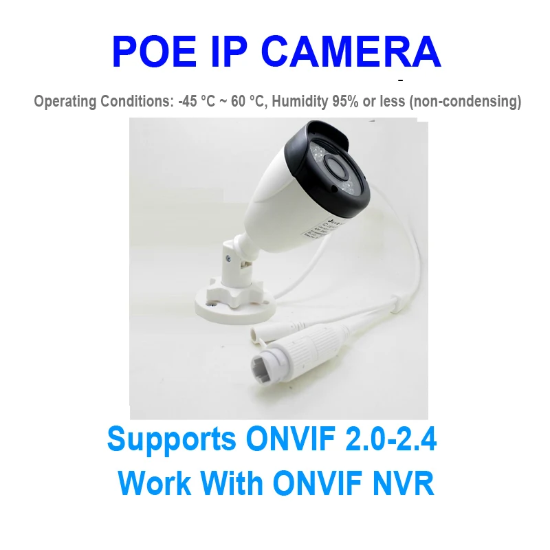 JIENUO аудио Poe Ip камера 1080 p HD Cctv безопасности Видео контрольная пуля инфракрасная