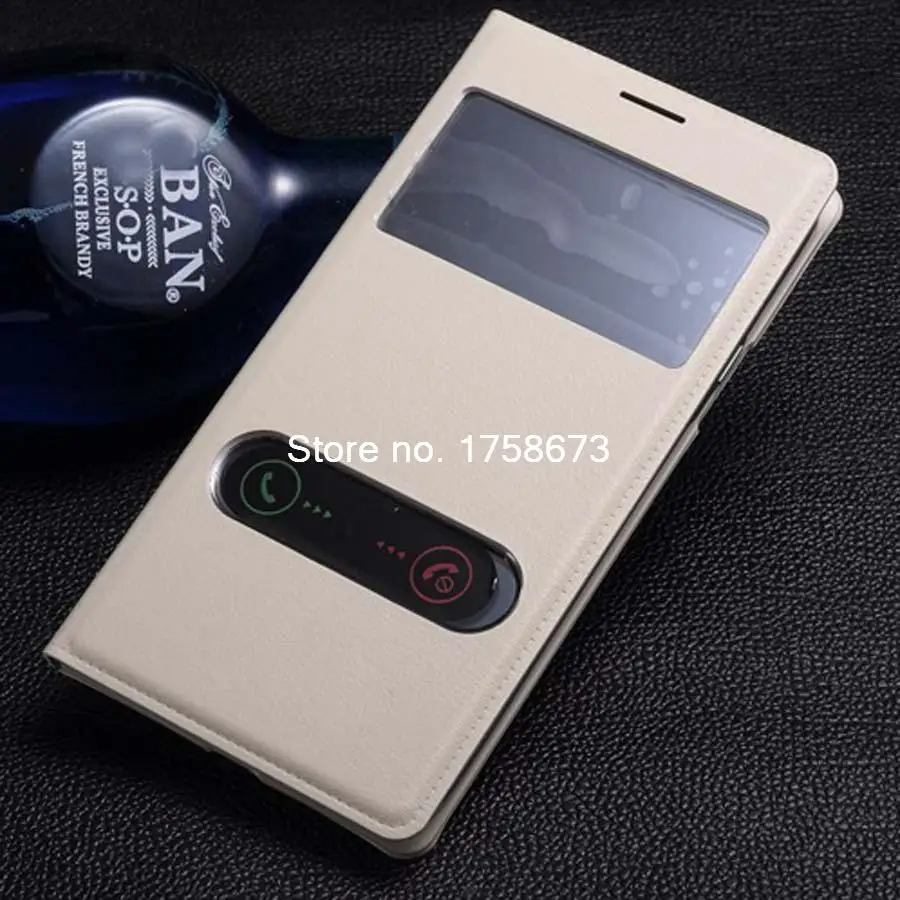 Чехол книжка из искусственной кожи с окошком для двух экранов Samsung Galaxy Win i8552 8552