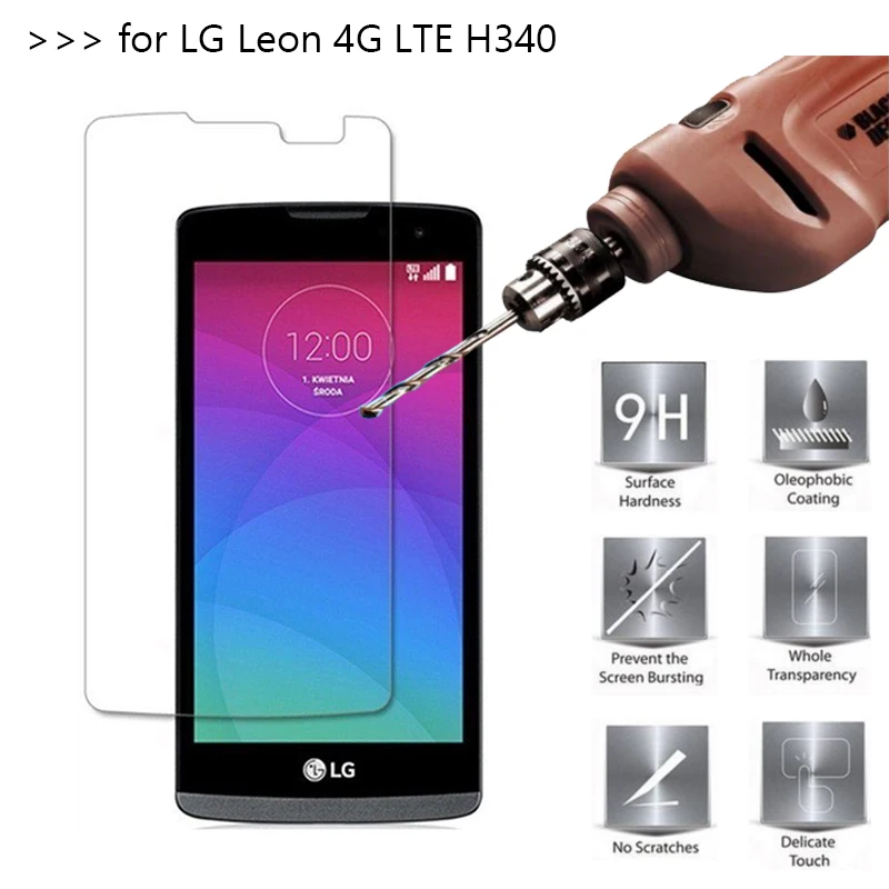 10 шт./лот Премиум закаленное Стекло для LG Леон 4 г LTE H324 H320 H340N C50 C40 Экран протектор