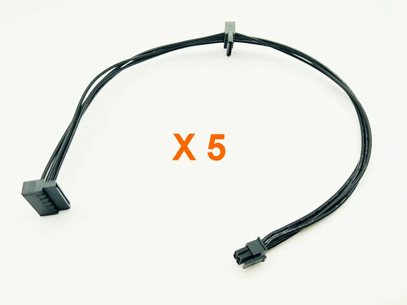 5 шт. 45 см кабель MINI 4Pin к 2 SATA источник питания для материнской платы Lenovo интерфейс
