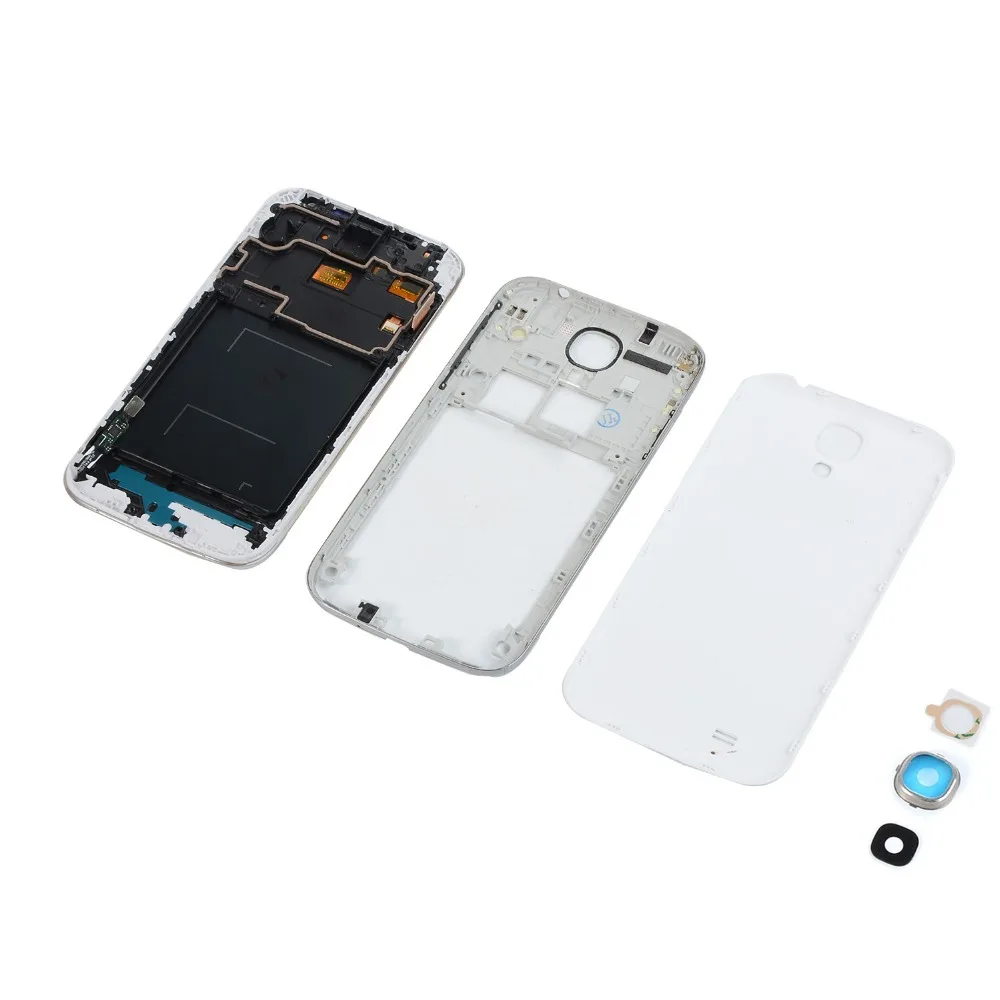 Для Samsung Galaxy S4 I9500 I337 i9505 ЖК дисплей сенсорный экран + корпус средняя рамка Крышка