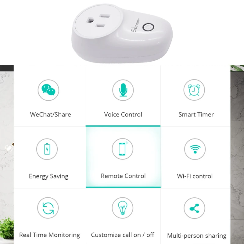 Умная штепсельная вилка SONOFF S26 US/UK/CN/AU/EU Wi Fi светильник таймер на выходе 220 В