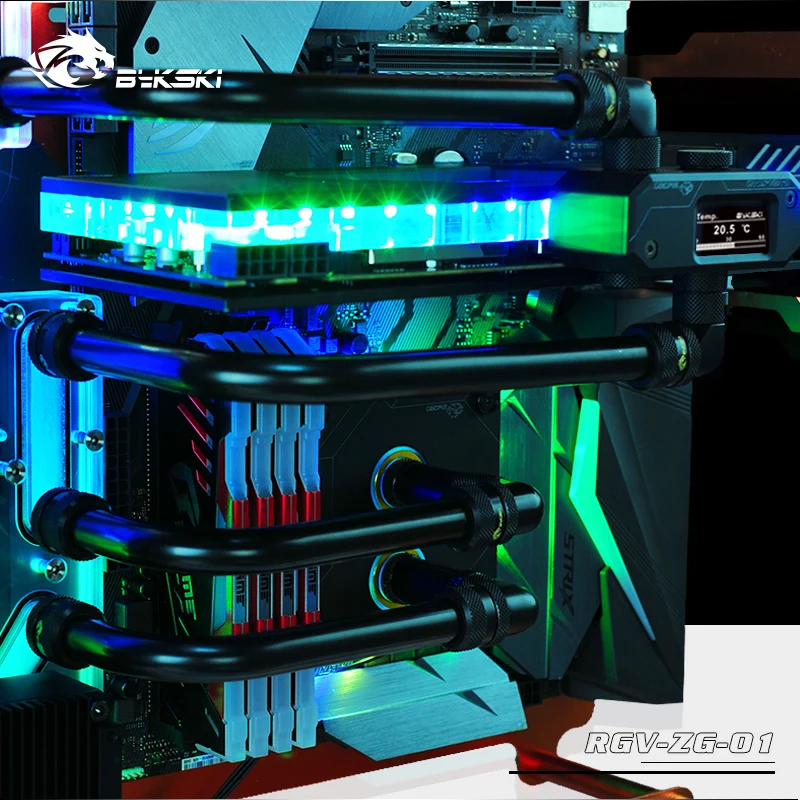 Bykski водная доска, резервуар для ZEAGINAL Z01 игровой чехол для компьютера, прозрачный резервуар для воды, Поддержка синхронизации материнская плата RGV-ZG-01