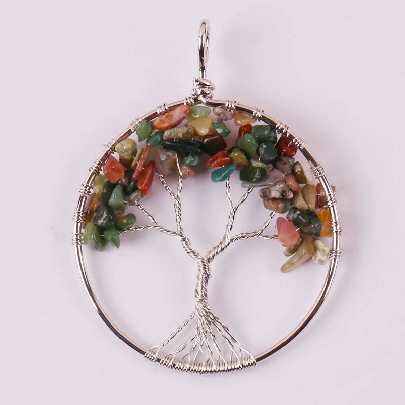 

Счастливое дерево жизни-индийская сердолическая проволока, кулон, ювелирные изделия для женщин, подарок S595