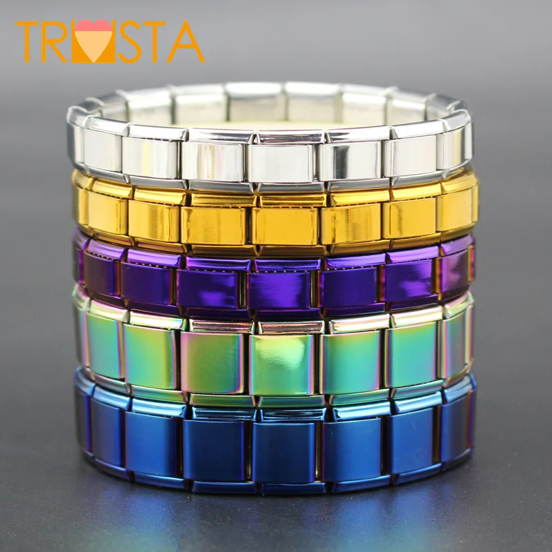 Trusta мужские/женские ювелирные изделия Черный Синий Розовый цвет фиолетовый медь