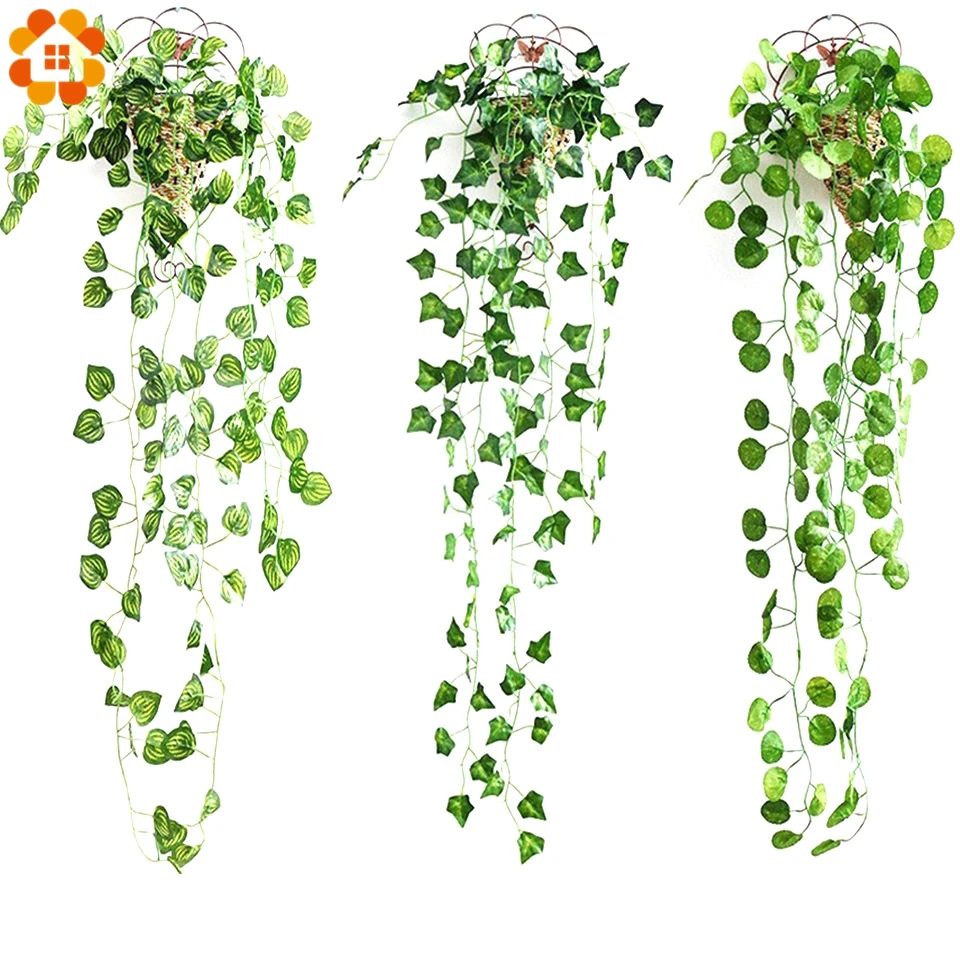 1 шт. DIY Искусственные растения зеленый Плющ листья искусственный виноград